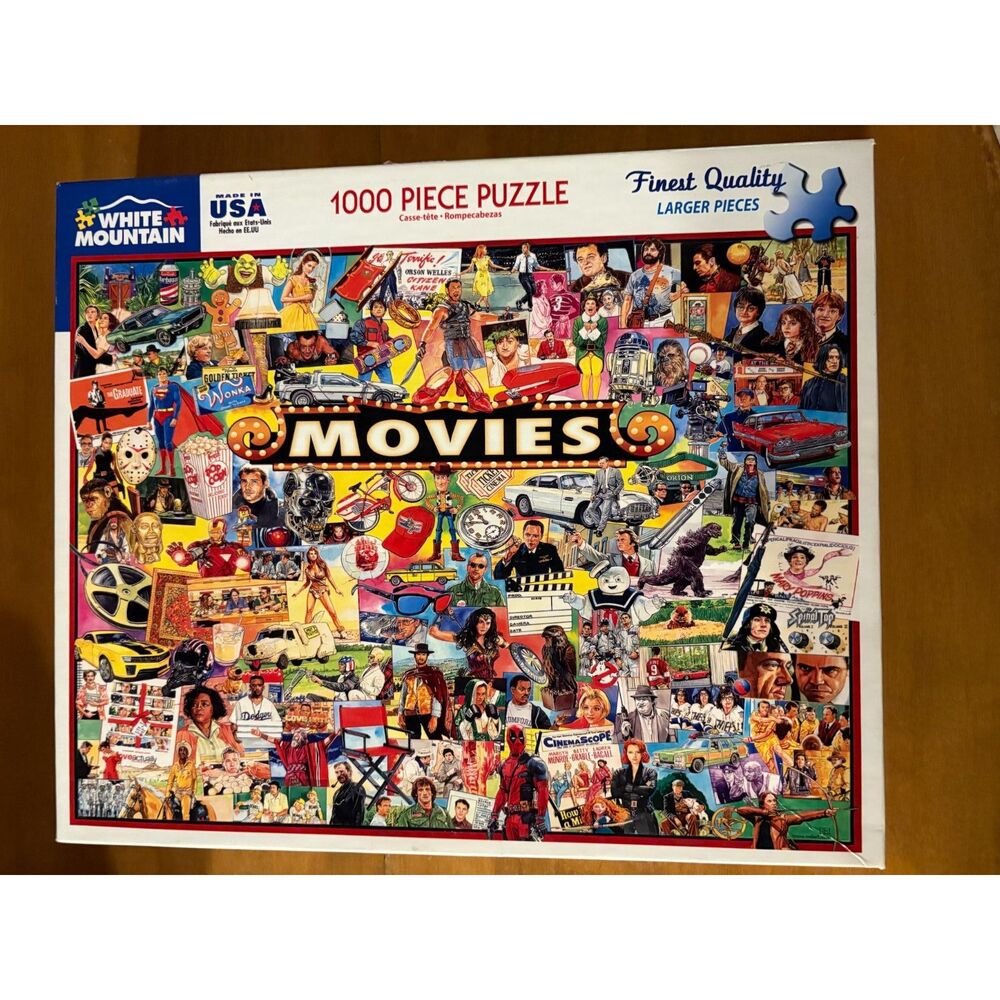 White Mountain Movies 1000 Piece Jigsaw Puzzle Movie Magic #1338